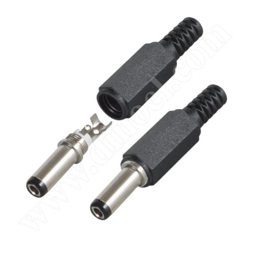 Захранваща букса за запояване DMC, Jack(M) 5.5mm - 2.5mm